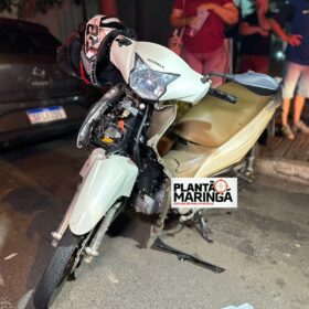 Fotos de Jovem sofre acidente grave em Maringá após ser fechada por motorista 