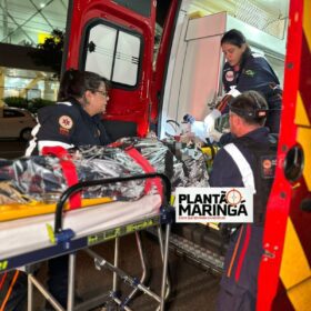 Fotos de Jovem sofre acidente grave em Maringá após ser fechada por motorista 