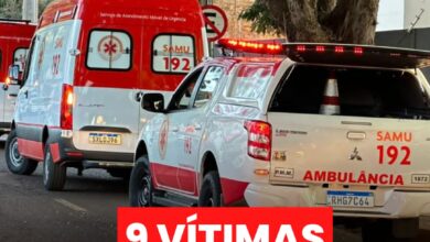 Fotos de Nove pessoas ficam feridas após incêndio em edifício residencial em Maringá