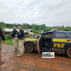 Fotos de Polícia Rodoviária Federal de Maringá apreende caminhão tanque abarrotado com maconha
