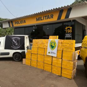 Fotos de PRE de Maringá apreende carga milionária de celulares contrabandeados na PR-082