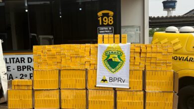 Fotos de PRE de Maringá apreende carga milionária de celulares contrabandeados na PR-082