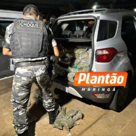 Adolescente de Sarandi é apreendido com quase 300 quilos de drogas entre Maringá e Floresta Foto 2 Fotos de Adolescente de Sarandi é apreendido com quase 300 quilos de drogas entre Maringá e Floresta