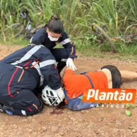 Ciclista de 51 anos sofre acidente grave em Maringá Foto 2 Fotos de Ciclista de 51 anos sofre acidente grave em Maringá