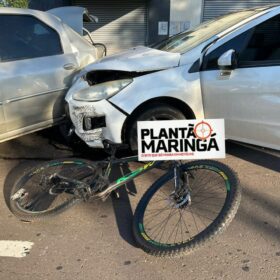 Fotos de Ciclista é atropelado e motorista é levado à delegacia por suspeita de embriaguez em Maringá