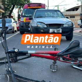 Ciclista na contramão bate em carro e sofre ferimentos graves em Sarandi Foto 2 Fotos de Ciclista na contramão bate em carro e sofre ferimentos graves em Sarandi