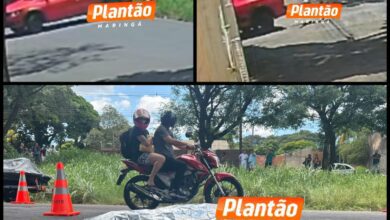 Fotos de Homem é executado a tiros no Contorno Sul de Maringá em plena luz do dia – câmera registrou parte do crime