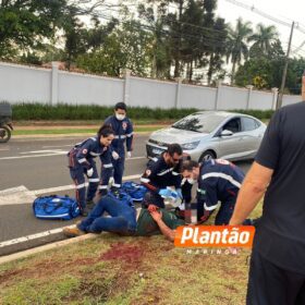 Homem é intubado e socorrido em estado gravíssimo após acidente em Maringá Foto 4 Fotos de Homem é intubado e socorrido em estado gravíssimo após acidente em Maringá