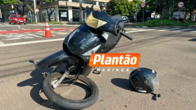 Fotos de Jovem fica ferida em acidente de trânsito em Maringá