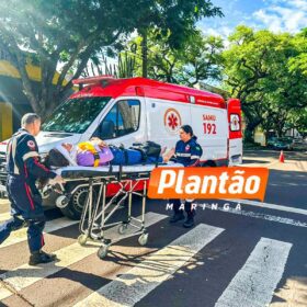 Jovem fica ferida em acidente de trânsito em Maringá Foto 1 Fotos de Jovem fica ferida em acidente de trânsito em Maringá