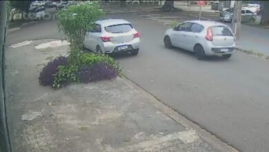 Fotos de Câmera de segurança registra grave acidente em Maringá