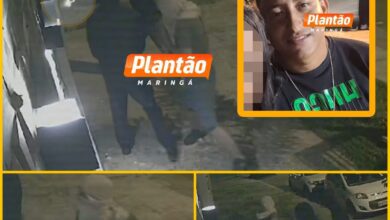Fotos de Câmera registrou criminosos fortemente armados invadindo área de lazer para matar homem com mais de 50 tiros em Maringá