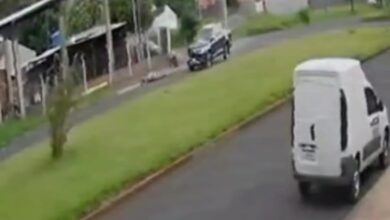 Fotos de Motociclista é intubado e socorrido em estado gravíssimo após acidente com caminhonete em Maringá