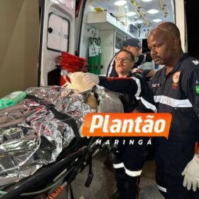 Motociclista fica gravemente ferido em acidente de trânsito em Maringá Foto 1 Fotos de Motociclista fica gravemente ferido em acidente de trânsito em Maringá