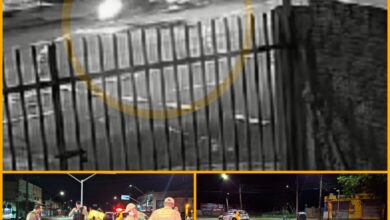 Fotos de Câmera registra acidente entre duas motos que deixou mulher em estado gravíssimo, em Maringá