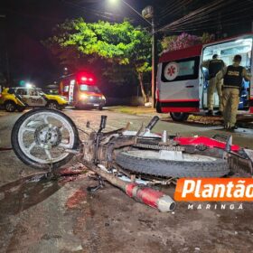 Colisão frontal entre motos deixa dois feridos em Sarandi Foto 1 Fotos de Colisão frontal entre motos deixa dois feridos em Sarandi