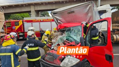 Fotos de Engavetamento na BR-376 deixa motorista preso nas ferragens em Sarandi
