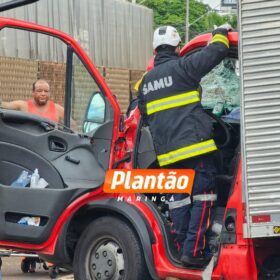 Fotos de Engavetamento na BR-376 deixa motorista preso nas ferragens em Sarandi