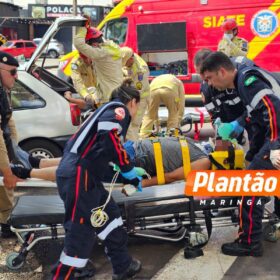 Fotos de Idoso é intubado após grave acidente em Maringá