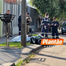 Fotos de Motociclista é executado com mais de 15 tiros em Maringá