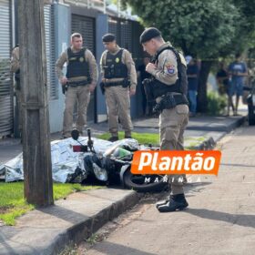 Fotos de Motociclista é executado com mais de 15 tiros em Maringá