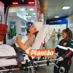 Fotos de Mulher é agredida a coronhadas pelo ex e socorrida com suspeita de traumatismo craniano em Maringá
