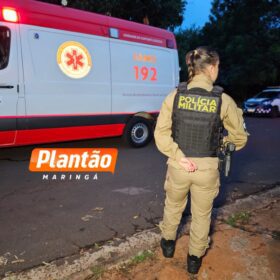 Fotos de Mulher é agredida a coronhadas pelo ex e socorrida com suspeita de traumatismo craniano em Maringá