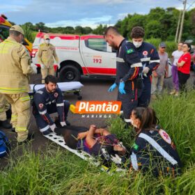 Mulher é intubada após ser esfaqueada em meio uma mata em Maringá Foto 1 Fotos de Mulher é intubada após ser esfaqueada em meio uma mata em Maringá