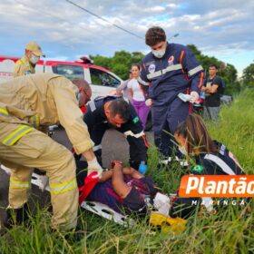 Fotos de Mulher é intubada após ser esfaqueada em meio uma mata em Maringá