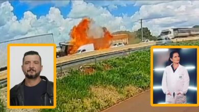 Fotos de Novas imagens revelam detalhes do acidente que matou duas pessoas no Contorno Norte de Maringá