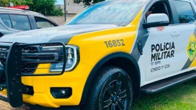 Fotos de Piratas do Asfalto' roubam caminhão de empresa de Maringá na PR-317