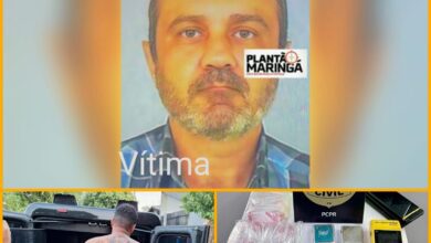 Fotos de Policiais cumprem mandados de prisão contra suspeito de envolvimento na morte de morador de Maringá