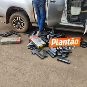 PRF apreende em Maringá Hilux com mais de uma tonelada e meia de maconha - Veja o momento da perseguição Foto 1 Fotos de PRF apreende em Maringá Hilux com mais de uma tonelada e meia de maconha - Veja o momento da perseguição