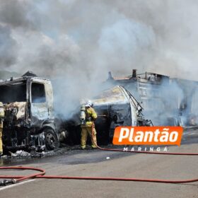 Fotos de Novas imagens revelam detalhes do acidente que matou duas pessoas no Contorno Norte de Maringá