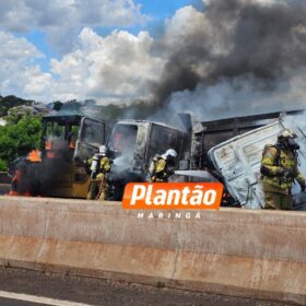 Fotos de Novas imagens revelam detalhes do acidente que matou duas pessoas no Contorno Norte de Maringá