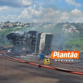 Fotos de Novas imagens revelam detalhes do acidente que matou duas pessoas no Contorno Norte de Maringá