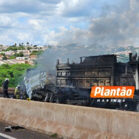 Fotos de Novas imagens revelam detalhes do acidente que matou duas pessoas no Contorno Norte de Maringá