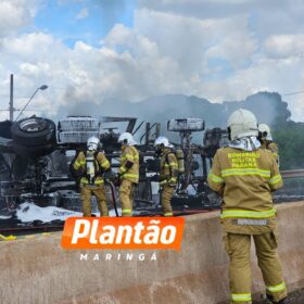Fotos de Novas imagens revelam detalhes do acidente que matou duas pessoas no Contorno Norte de Maringá