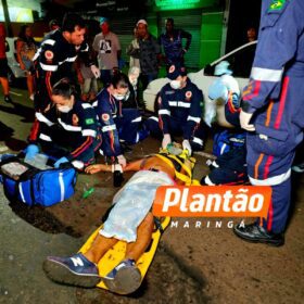 Fotos de Ciclista sofre traumatismo craniano após cair de bicicleta em Maringá