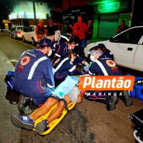 Fotos de Ciclista sofre traumatismo craniano após cair de bicicleta em Maringá