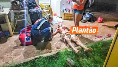 Fotos de Homem é baleado em frente de casa e socorrido em estado gravíssimo em Maringá