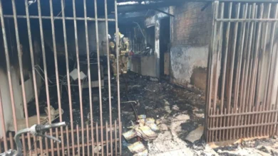 Fotos de Incêndio em residência de Maringá é causado por teste inadequado de botijão de gás
