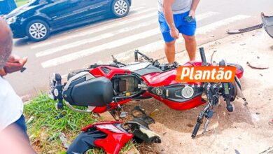 Fotos de Motociclista sofre grave acidente no Conjunto Requião, em Maringá