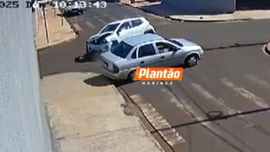 Fotos de Câmera de segurança flagra acidente impressionante em Sarandi