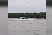 Fotos de Acidente entre lanchas durante torneio de pesca no Paraná deixa um desaparecido e vários feridos; vídeo