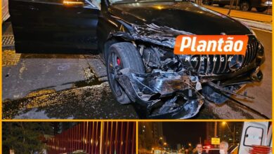 Fotos de Adolescente com carro de luxo, avança sinal vermelho e atropela missionário evangélico em Maringá