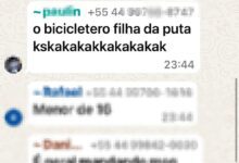 Fotos de Adolescente que atropelou ciclista em Maringá debocha e xinga vítima em grupo de mensagens