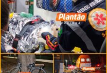 Fotos de Ciclista de 65 anos é atropelado por moto e fica em estado gravíssimo em Maringá