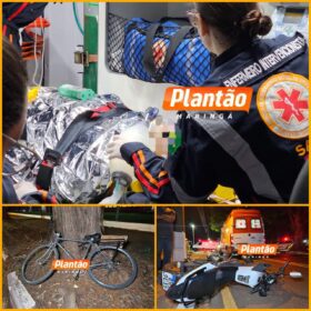 Ciclista de 65 anos é atropelado por moto e fica em estado gravíssimo em Maringá Foto 1 Fotos de Ciclista de 65 anos é atropelado por moto e fica em estado gravíssimo em Maringá