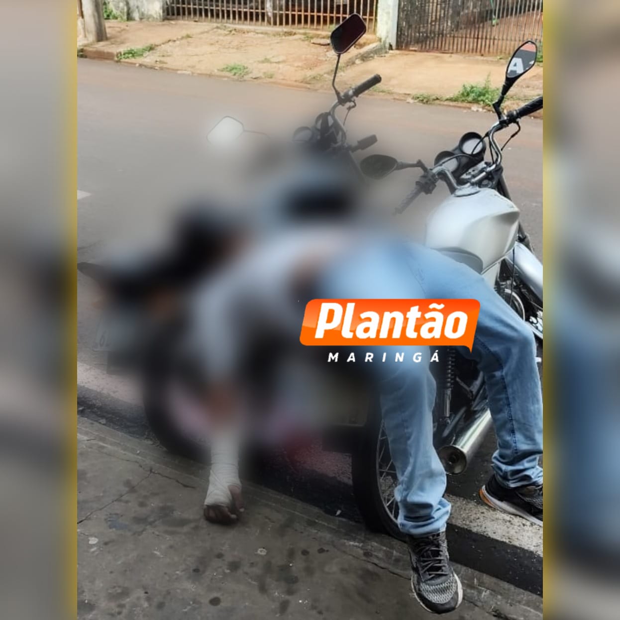 Fotos de Homem é executado a tiros em frente a oficina mecânica em Sarandi